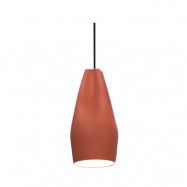 MARSET - Pleat Box 13 Taklampa E27 Terracotta/Vit