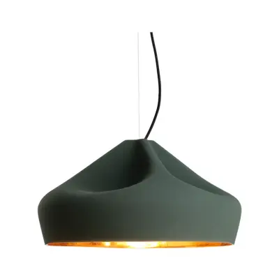 MARSET - Pleat Box 47 Taklampa E27 Mörk Grön/Guld