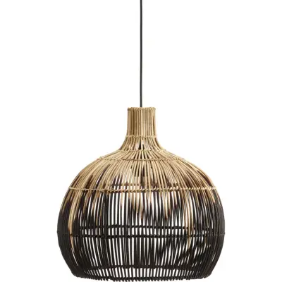 Martha Taklampa, Natur/svart 38,5cm