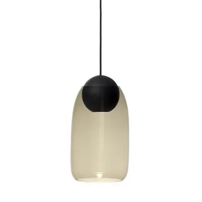 MATER - Liuku Taklampa Ball Black/Smoked
