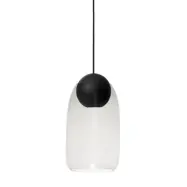 MATER - Liuku Taklampa Ball Black/Transparent