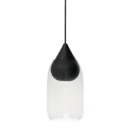 MATER - Liuku Taklampa Drop Black/Transparent