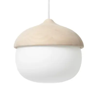 MATER - Terho Taklampa Large Natural/White Opal