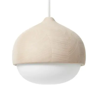 MATER - Terho Taklampa Medium Natural/White Opal