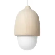 MATER - Terho Taklampa Small Natural/White Opal