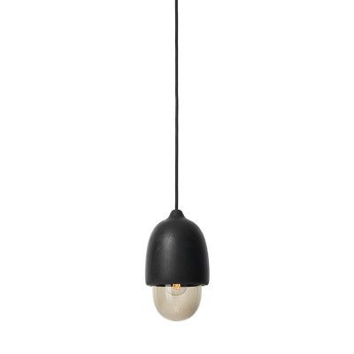 MATER - Terho Taklampa Small Black/Smoked Transparent