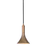 Megafon taklampa rak, råmässing 19,5cm