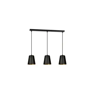 MILARGO 3 Taklampa, Svart/Guld