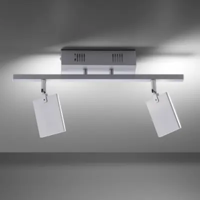 Mira LED-taklampa, diamond, 2 lampor, fjärrkontroll, CCT – PURE - Vardagsrum - Modern - Metall - Med flera ljuskällor