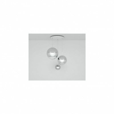 Mirror Ball Range Round taklampa, krom