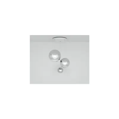 Mirror Ball Range Round taklampa, krom