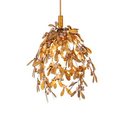 Mistel taklampa antikguld