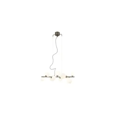 Molekyl taklampa, tenn/opal 85cm