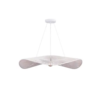 Monstera taklampa bomull cream 115cm