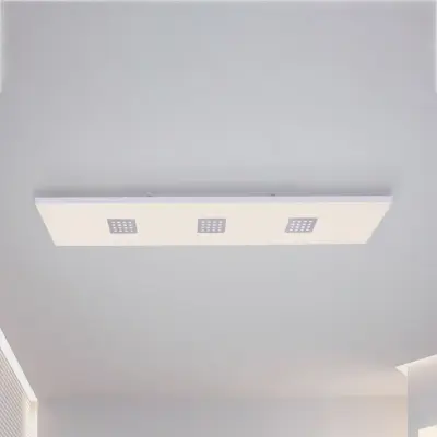 Neo LED-taklampa, 120 cm, aluminium, CCT, fjärrkontroll – PURE - Vardagsrum - Modern - Metall - Vinklad