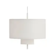 New Works - Margin Taklampa Ø50 White Canvas