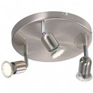 Nordlux - Avenue 3-Rondel Plafond Brushed Steel