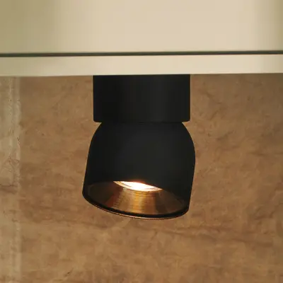 Pitcher Downlight, svart/mässing, 1 lampa, metall – Nordlux - Vardagsrum - Modern - Med avstånd