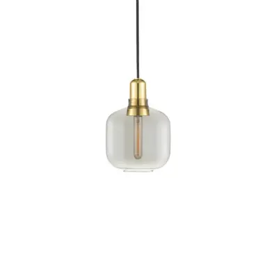 Normann Copenhagen - Amp Taklampa Small Rök/Mässing