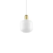 Normann Copenhagen - Amp Taklampa Small Vit/Mässing