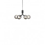 Nuura Aps - Apiales 6 pendellampa Satin Black/Optic SmokedNuura