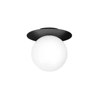 Nuura Aps - Liila 1 Vägg-/Plafond IP44 Large Black/OpalNuura