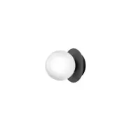Nuura Aps - Liila 1 vägg-/taklampa IP44 Small Black/OpalNuura