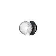 Nuura Aps - Liila 1 vägglampa, IP44, svart/klar, Ø 12 cmNuura