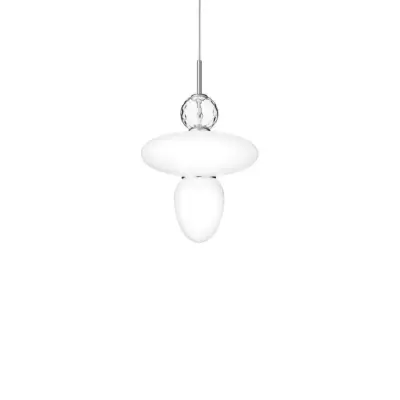 Nuura Aps - Rizzatto 43 pendellampa, silver/opal, Ø 40 cmNuura