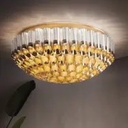 Odeon Ceiling taklampa, guld, Ø 102 cm - Slamp - Vardagsrum - Design - Plast - Rund