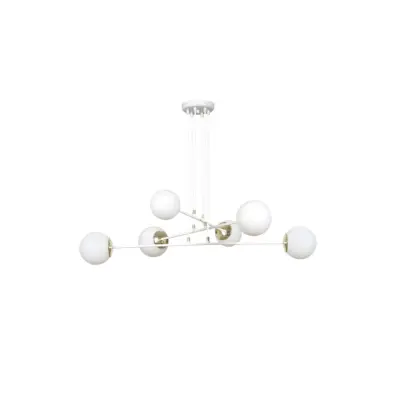 OGNIS 6 Taklampa, Vit/Vit