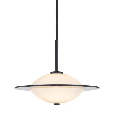 Orbit pendel, svart/opal Ø24cm
