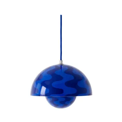 &Tradition - Flowerpot VP1 Taklampa Ø23 Cobalt Blue/Twilight Blue