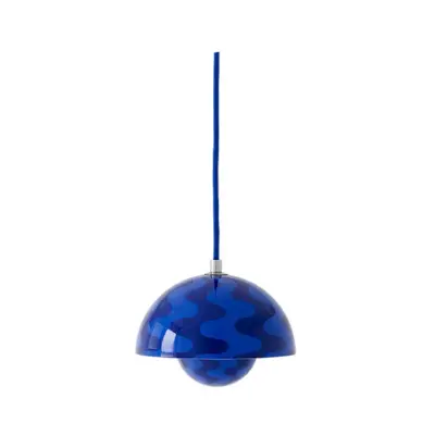 &Tradition - Flowerpot VP10 Taklampa Ø16 Cobalt Blue/Twilight Blue