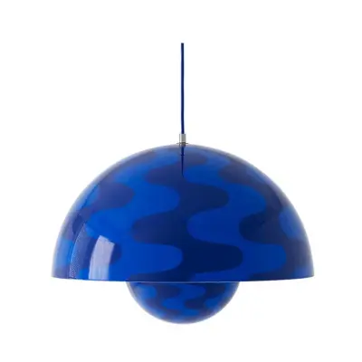 &Tradition - Flowerpot VP2 Taklampa Ø50 Cobalt Blue/Twilight Blue
