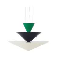 &Tradition - Gio LN15 Taklampa Ø92 Signal Green/Deep Blue/Ecru White