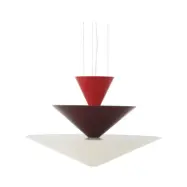 &Tradition - Gio LN15 Taklampa Ø92 Vermilion Red/Mörk Burgundy/Ecru White