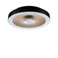 Paulmann - Volea LED-taklampa, IP44, Ø32 cm, svart/guld