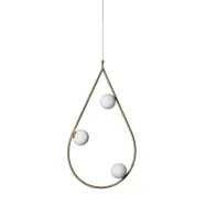 Pearls 80 pendel Brass, opal
