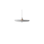Pendant, SOLEIL M, 50cm. Silver cloud, paper