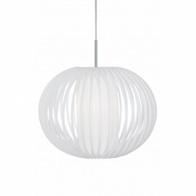 Pendel Plastband XL Vit/Krom