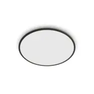 Philips - SuperSlim taklampa svart Ø 25 cm 2 700 K IP54