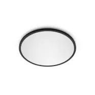Philips - SuperSlim taklampa svart Ø 42 cm 2.700 K
