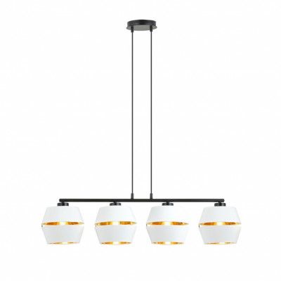 PIANO 4 Taklampa, Svart/Vit/Guld