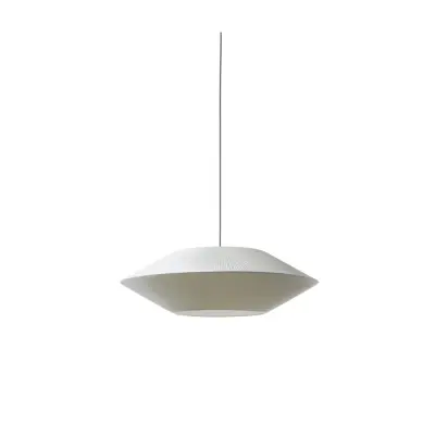 Alde&Lind Taklampa Pollux D75 plisserad off-white