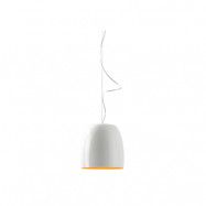 Prandina - Notte Metal S1 Taklampa Glossy White/Gold