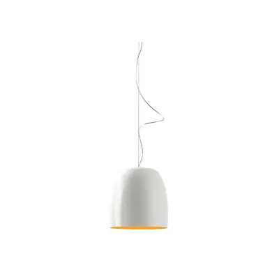 Prandina - Notte Metal S1 Taklampa Glossy White/Gold