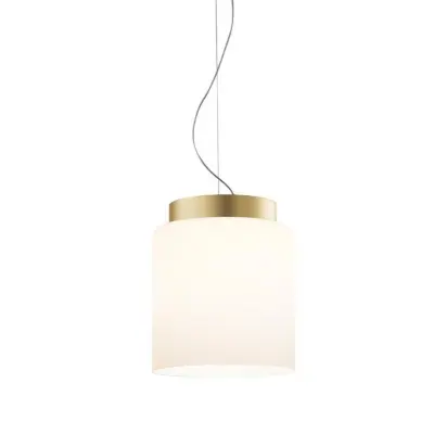 Prandina - Segesta S5 Taklampa Opal White/Brass Heritage