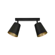 PRISM 2 Taklampa, Svart/Guld