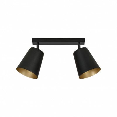 PRISM 2 Taklampa, Svart/Guld